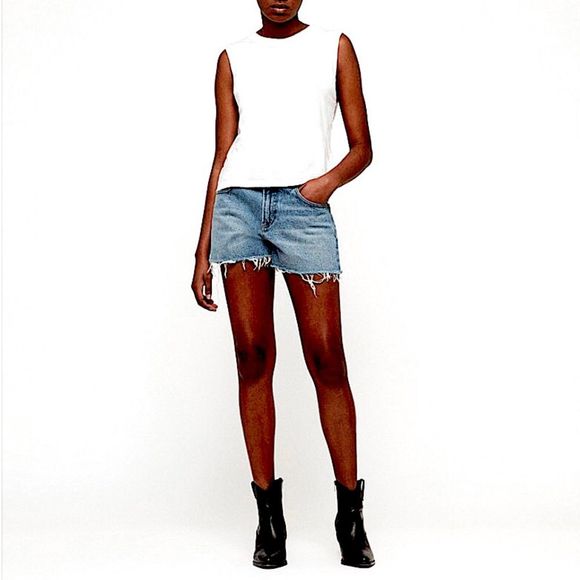 All Saints Pants - NWT AllSaints Denim Lexi Fray Hem Shorts